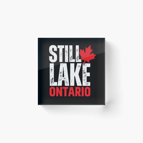 Item preview, Still Lake Ontario Canadian Maple Leaf designed and sold by LeSoniPapaPrint.