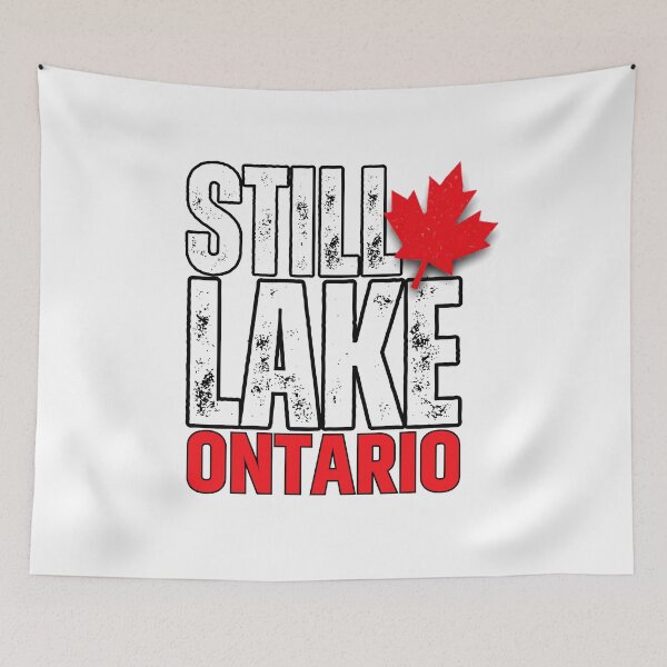 Item preview, Still Lake Ontario Canadian Maple Leaf designed and sold by LeSoniPapaPrint.