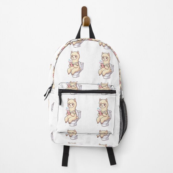 Item preview, Cute Alpaca on Toilet with Phone designed and sold by TrendingDesigns20xx.