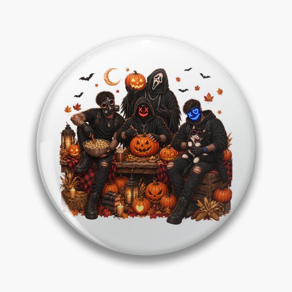 Item preview, Masked Men Halloween | Dark Romance Spooky Season Bookish Fall Design designed and sold by RaeaSunShineDesigns.