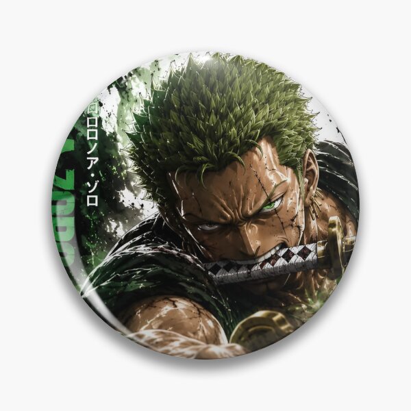 Item preview, Zoro | Emerald Blade Warrior – Three Sword Samurai Dragon Anime Fantasy designed and sold by Dyan4.