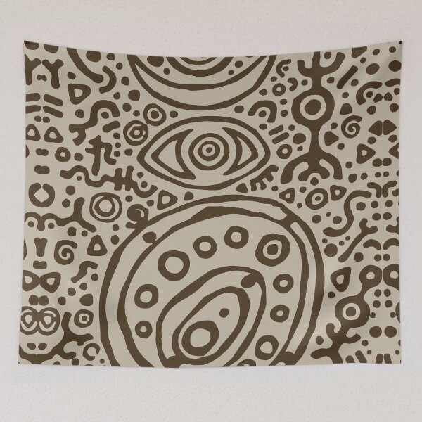 Item preview, Mystic Eye Celestial Petroglyph Art designed and sold by RamyGallery.