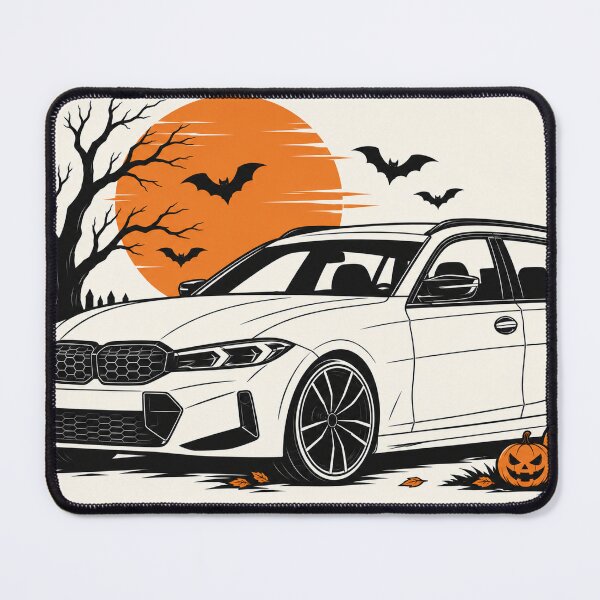 Item preview, Halloween Night Drive – Spooky Sports Wagon Automotive Art designed and sold by ElceMare.