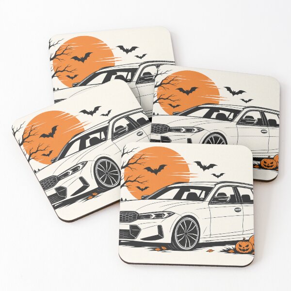 Item preview, Halloween Night Drive – Spooky Sports Wagon Automotive Art designed and sold by ElceMare.
