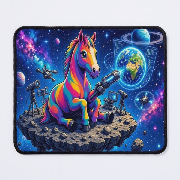 Item preview, The Cute World of Tugy: Rainbow Space Astronaut Horse designed and sold by Breezes-of-Ida.