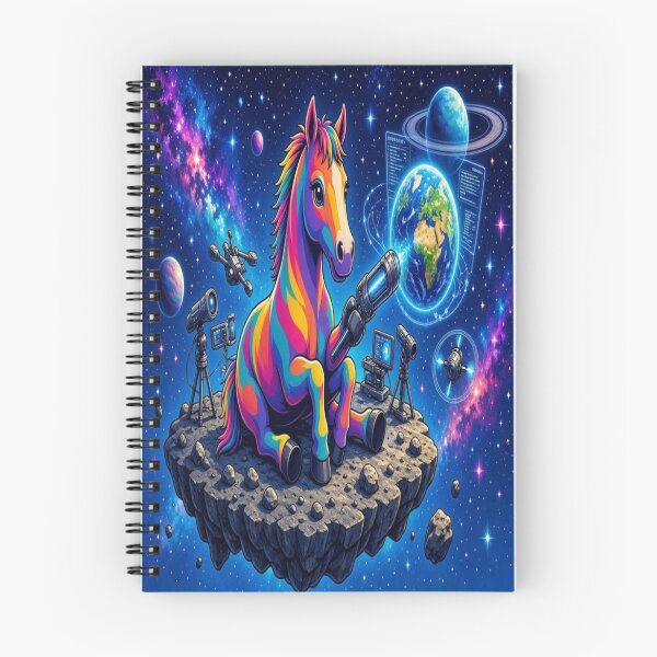 Item preview, The Cute World of Tugy: Rainbow Space Astronaut Horse designed and sold by Breezes-of-Ida.