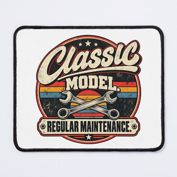 Item preview, Classic Model Regular Maintenance – Retro Mechanic Humor designed and sold by EnR-designs.