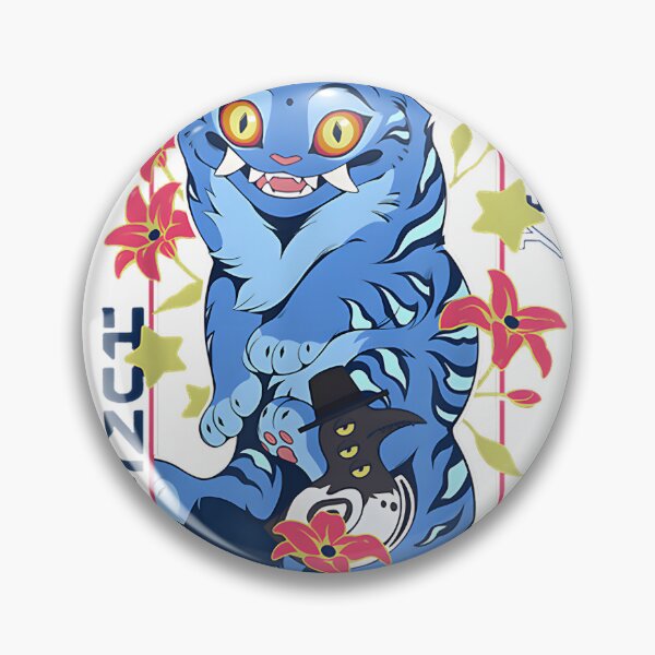 Item preview, Saja Hunter Blue Cat Anime Art - Unique Feline Design | ⭐⭐⭐⭐⭐ Best Seller designed and sold by SpaceWaifu.