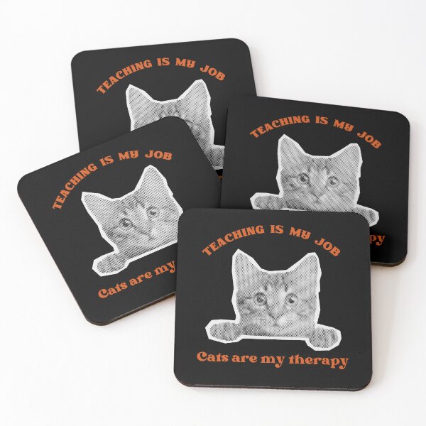 Item preview, Teacher & Cats - Funny Educator & Cat Lover Design designed and sold by Karitza Daniela.