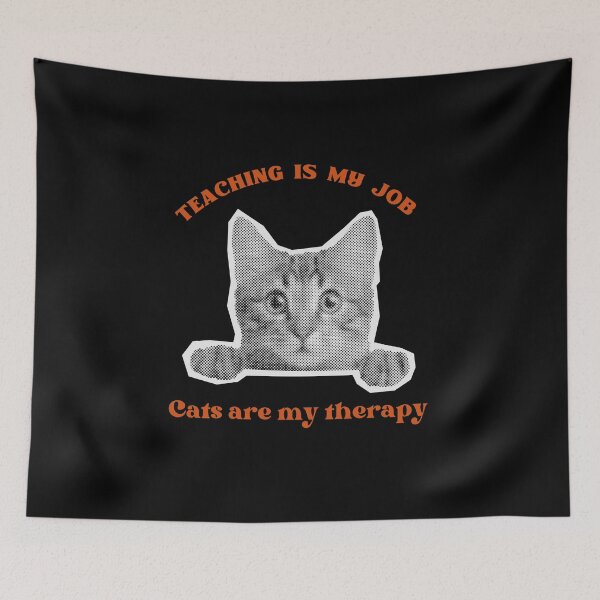 Item preview, Teacher & Cats - Funny Educator & Cat Lover Design designed and sold by Karitza Daniela.