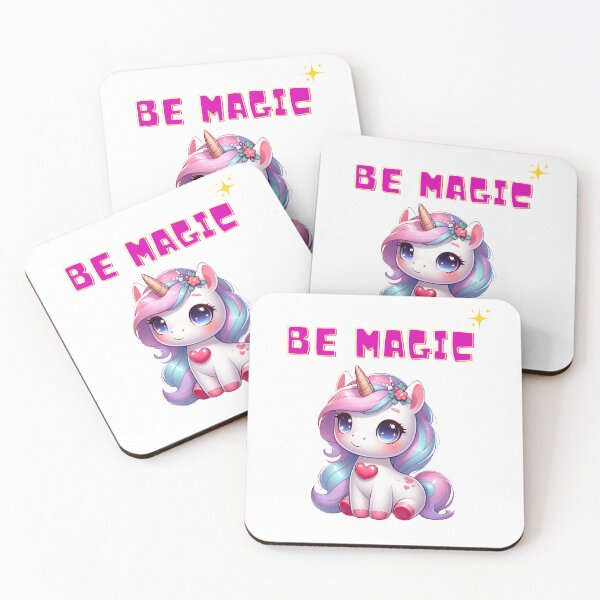 Item preview, Magical Cute Unicorn Be Magic - Pastel Rainbow Stars designed and sold by Emanemoo.