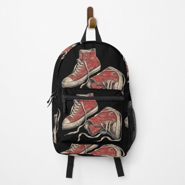 Item preview, Distressed Red Sneakers – 90s Grunge Punk designed and sold by Nacho Average Designs.