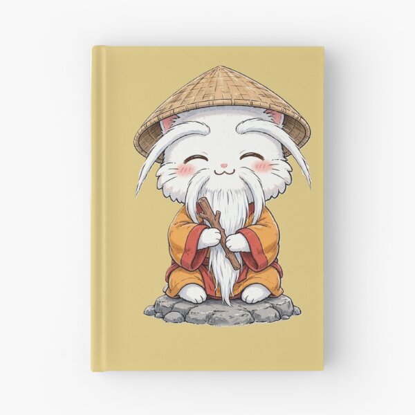 Item preview, Wise Master Cat with Straw Hat Cute designed and sold by CaptainSeal.