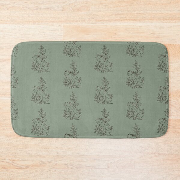 Item preview, Mindful Frog Botanical Line Art – Minimalist Sage Green & Cottagecore Illustration designed and sold by ORIGINS LINES.