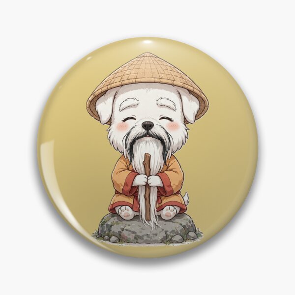 Item preview, Oriental Master Dog with Straw Hat designed and sold by CaptainSeal.