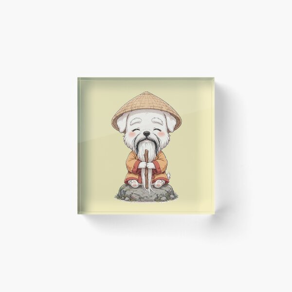 Item preview, Oriental Master Dog with Straw Hat designed and sold by CaptainSeal.