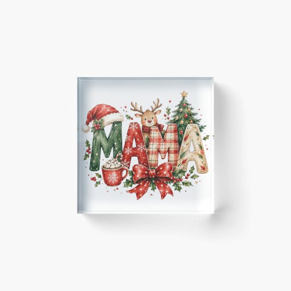Item preview, Cute Christmas Mama Plaid Reindeer designed and sold by DYAFLK.