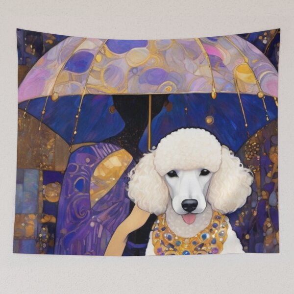 Item preview, Lady With White Poodle designed and sold by TheDarkWardrobe.