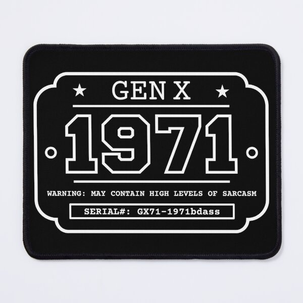 Item preview, 1971 GEN X Badge Vintage Industrial Label Generation X Design Retro Birthday Year designed and sold by HYPNK.