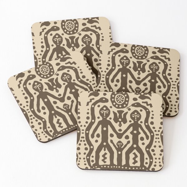 Item preview, Ancient Family Petroglyph Ritual Art designed and sold by RamyGallery.