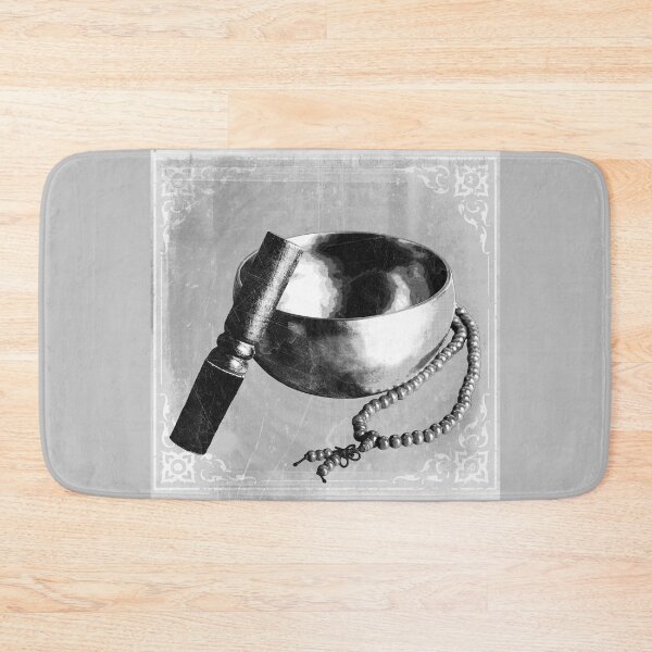Item preview, Tibetan Singing Bowl With Mallet and Mala Beads designed and sold by Ghoul Enterprises.