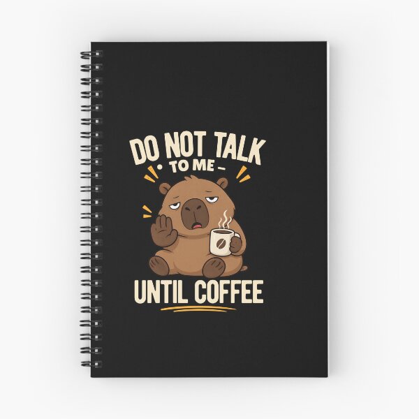 Item preview, Do Not Talk To Me Until Coffee – Sleepy Capybara Coffee Lover designed and sold by SimplyDraftShop.