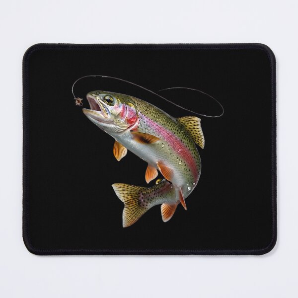 Item preview, Rainbow Trout Chasing the Fly – Realistic Fishing Art designed and sold by Classic Chaos Creations.