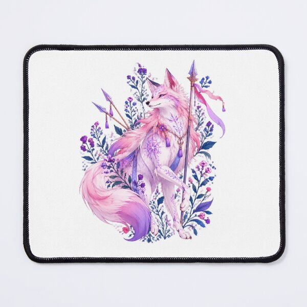 Item preview, Mystic Spirit Fox – Pink Lavender Fantasy Forest Guardian designed and sold by reezorrrr.
