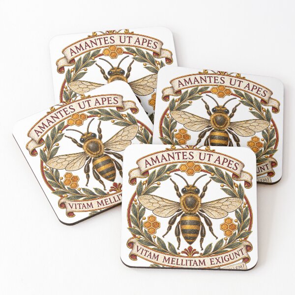 Item preview, Lovers Like Bees – Ancient Pompeii Graffiti designed and sold by Past in Threads.