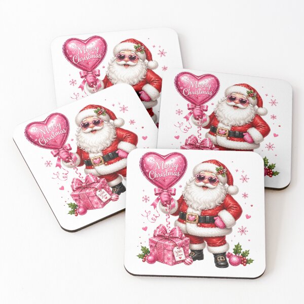 Item preview, Cute Pink Santa Claus Merry Christmas designed and sold by DYAFLK.