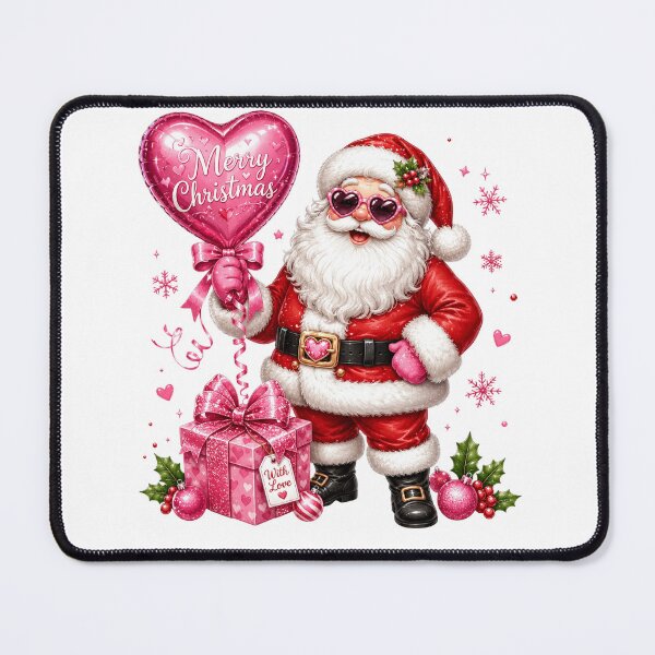 Item preview, Cute Pink Santa Claus Merry Christmas designed and sold by DYAFLK.