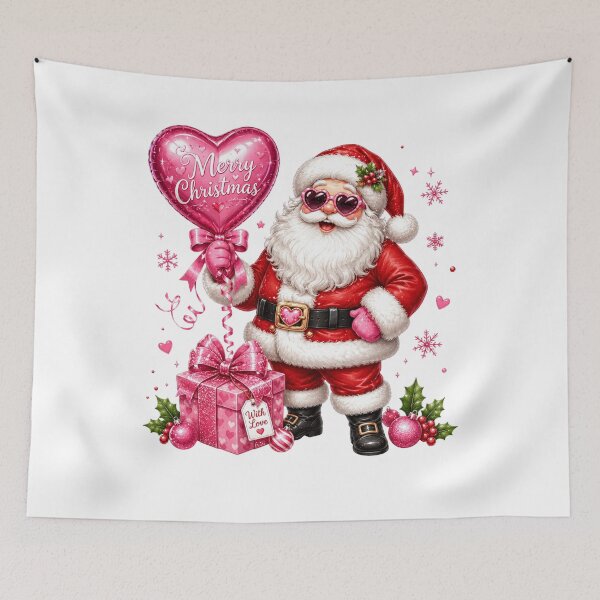 Item preview, Cute Pink Santa Claus Merry Christmas designed and sold by DYAFLK.