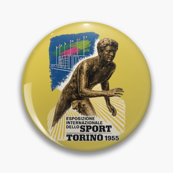 Item preview, Turin 1955 International Sport Exhibition Vintage Poster designed and sold by Torinostalgia.