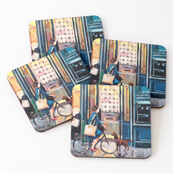 Item preview, Morning Bicycle Ride in Montmartre, Impressionist Painting designed and sold by CARRAANN.