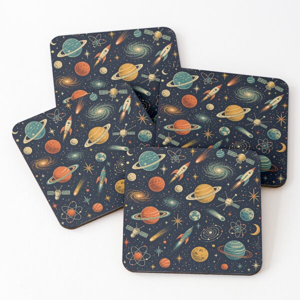 Item preview, Retro Space Age Mid Century Cosmic Pattern designed and sold by frumixart.