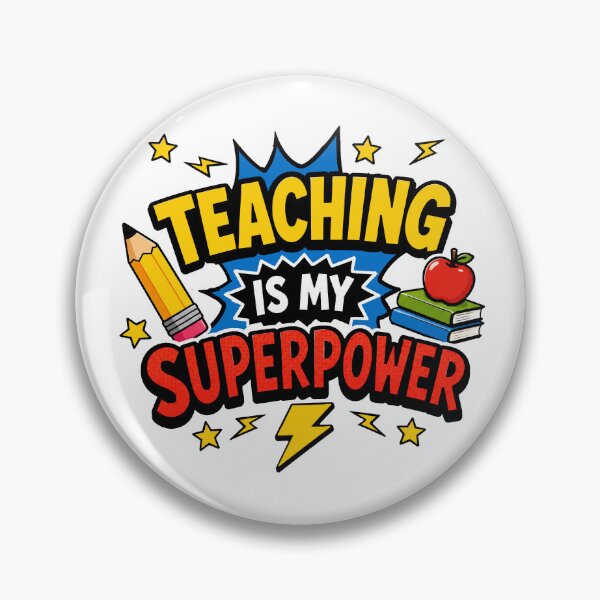 Item preview, teaching is my super power  designed and sold by OCD_JESSICA.