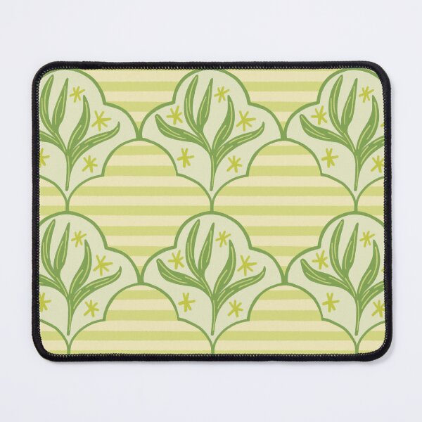 Item preview, Plants and Stars in green pattern designed and sold by SaryandSaff.