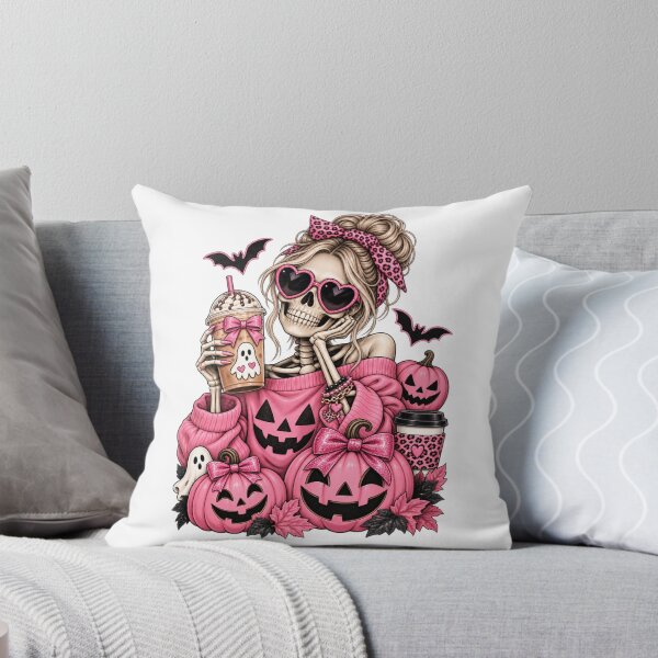 Item preview, Pink Halloween Coffee Diva Skeleton  designed and sold by brexastore.