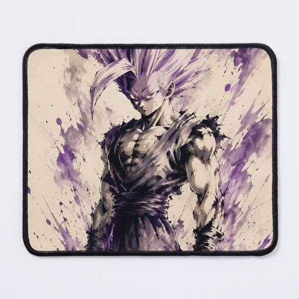 Item preview, Purple Aura Warrior – Mystic Super Warrior Ink Wash Fantasy Art designed and sold by Dyan4.