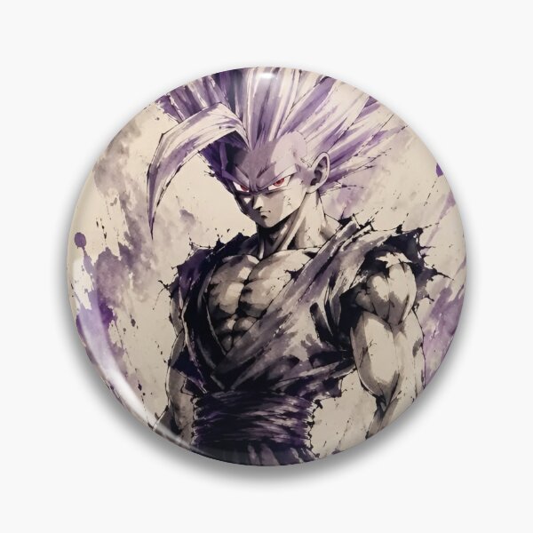 Item preview, Purple Aura Warrior – Mystic Super Warrior Ink Wash Fantasy Art designed and sold by Dyan4.
