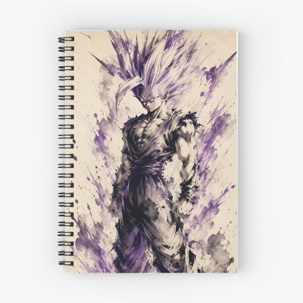 Item preview, Purple Aura Warrior – Mystic Super Warrior Ink Wash Fantasy Art designed and sold by Dyan4.