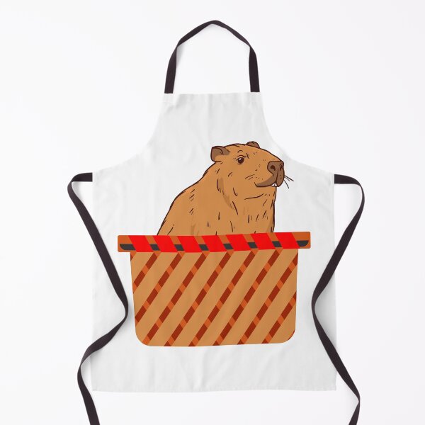 Item preview, Cute Capybara in a Basket designed and sold by NAMASTHE WORLD.