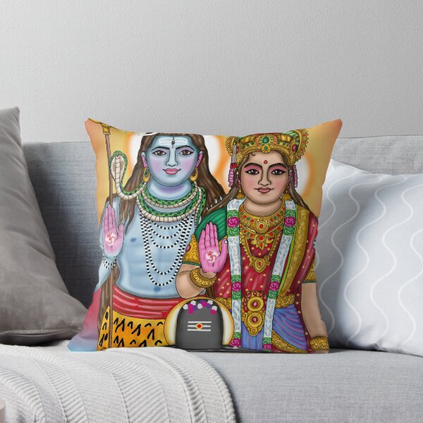 Item preview, Lord Shiva Parvati Digital Drawing | Divine Hindu Couple Artwork designed and sold by Harshit_Digital_Arts.