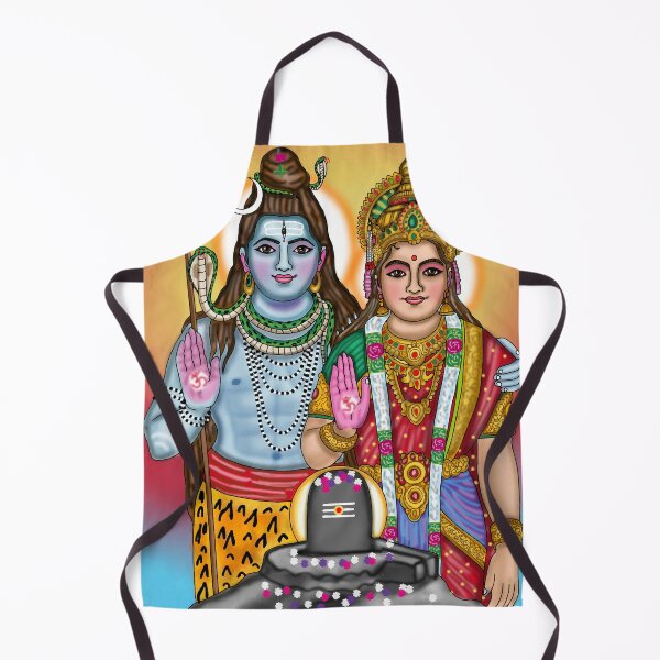 Item preview, Lord Shiva Parvati Digital Drawing | Divine Hindu Couple Artwork designed and sold by Harshit_Digital_Arts.