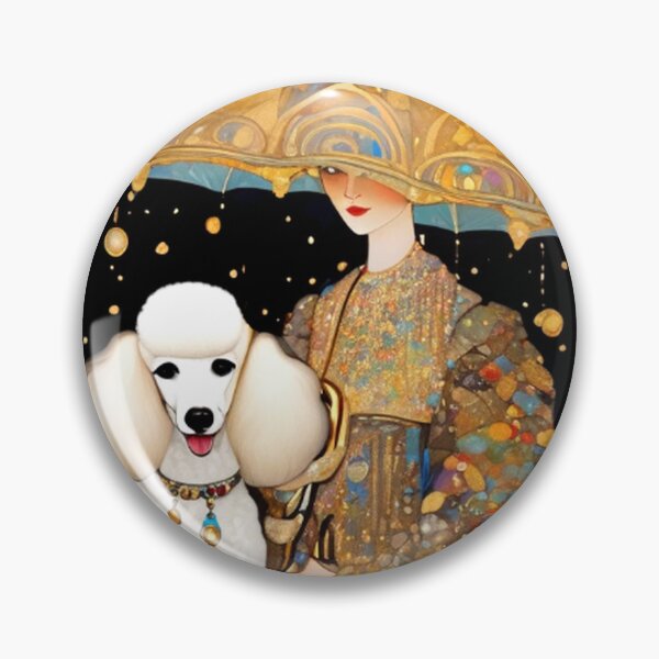 Item preview, Lady With White Poodle designed and sold by TheDarkWardrobe.