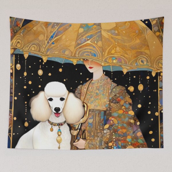 Item preview, Lady With White Poodle designed and sold by TheDarkWardrobe.