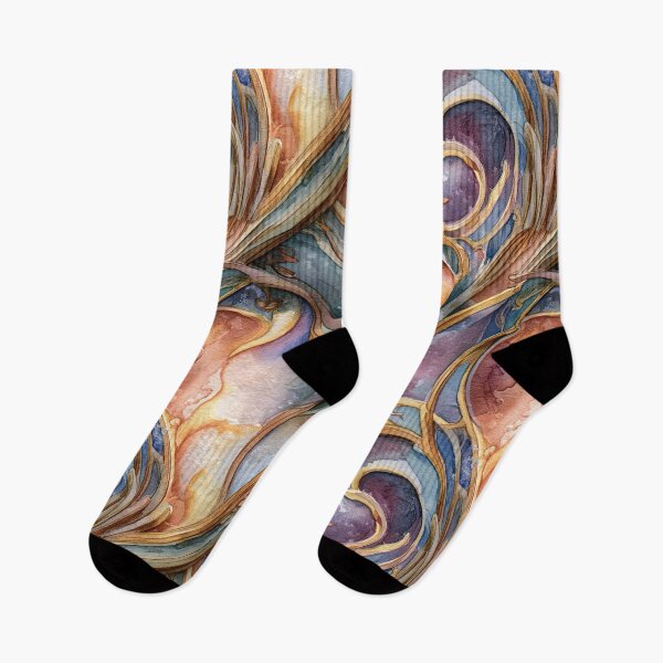 Item preview, Arcane Art Nouveau Fantasy Watercolor Swirls designed and sold by DeePat77.