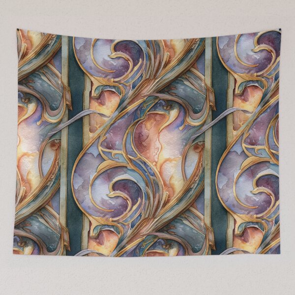 Item preview, Arcane Art Nouveau Fantasy Watercolor Swirls designed and sold by DeePat77.