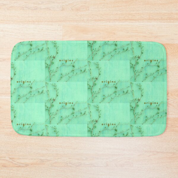 Item preview, Green Vines Turquoise Botanical Minimalist Art Origins designed and sold by ORIGINS LINES.
