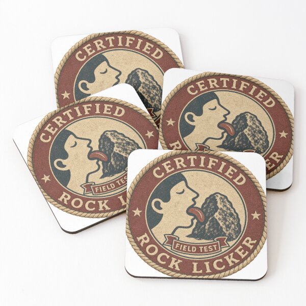 Item preview, Certified Rock Licker Vintage Field Test Badge designed and sold by BoosterShop.